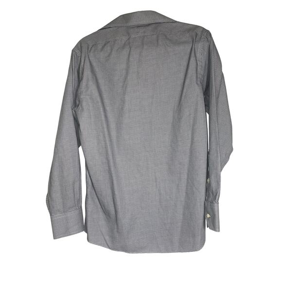 Brooks Brother Black Check Regent Cotton Button Up Shirt Mens 15-2/3 - Picture 3 of 3